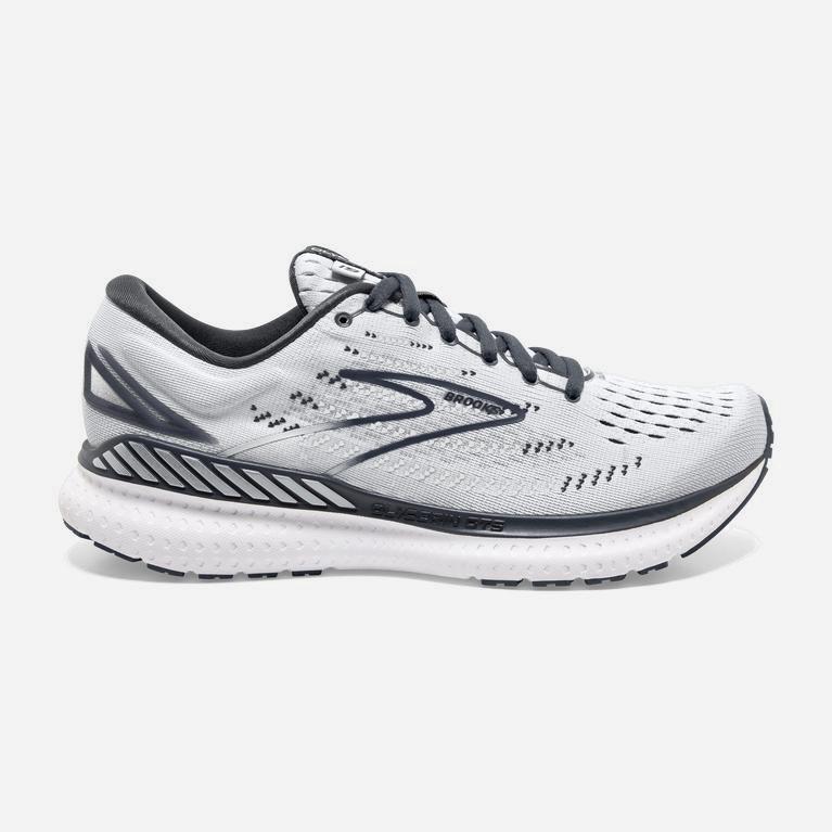 Tenis Brooks Glycerin Gts 19 Max Cushion - Zapatillas Para Correr En Asfalto Mujer - Gris / Blancas